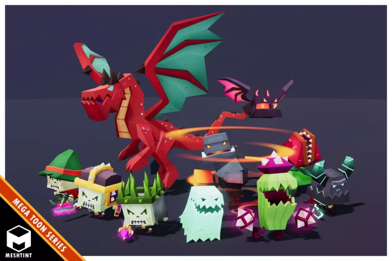 Toon Enemies Pack Asset Free Download