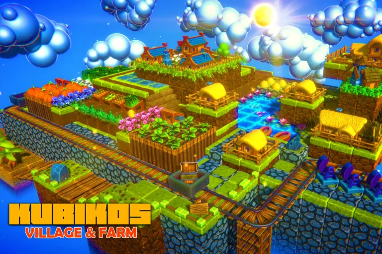 KUBIKOS Cube Village & Farm Kit | Asset | Free Download